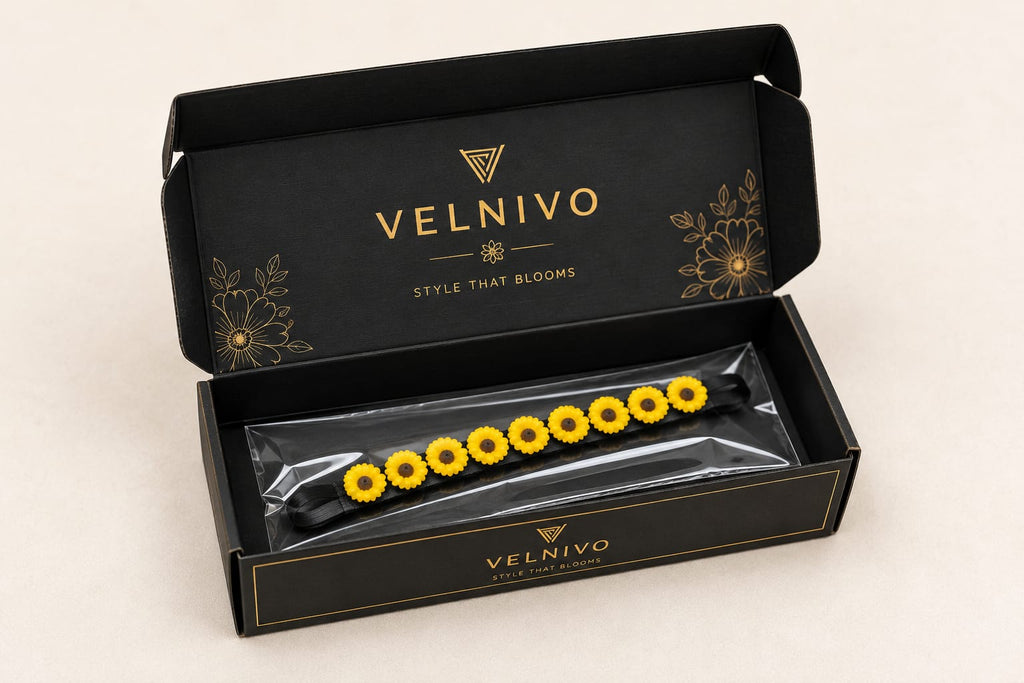 VELNIVO Sunflower Floral Hair Accessories – 10 Piece Set 🌻